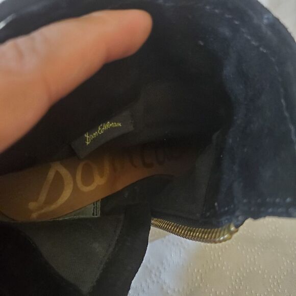 Sam Eldeman Louie Fringe Black Bootie Size 6.5 - Picture 8 of 12